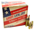 223 5.56x45 Ammo 55gr FMJ M193 Winchester USA Valor (USA193125) 125 Round Box