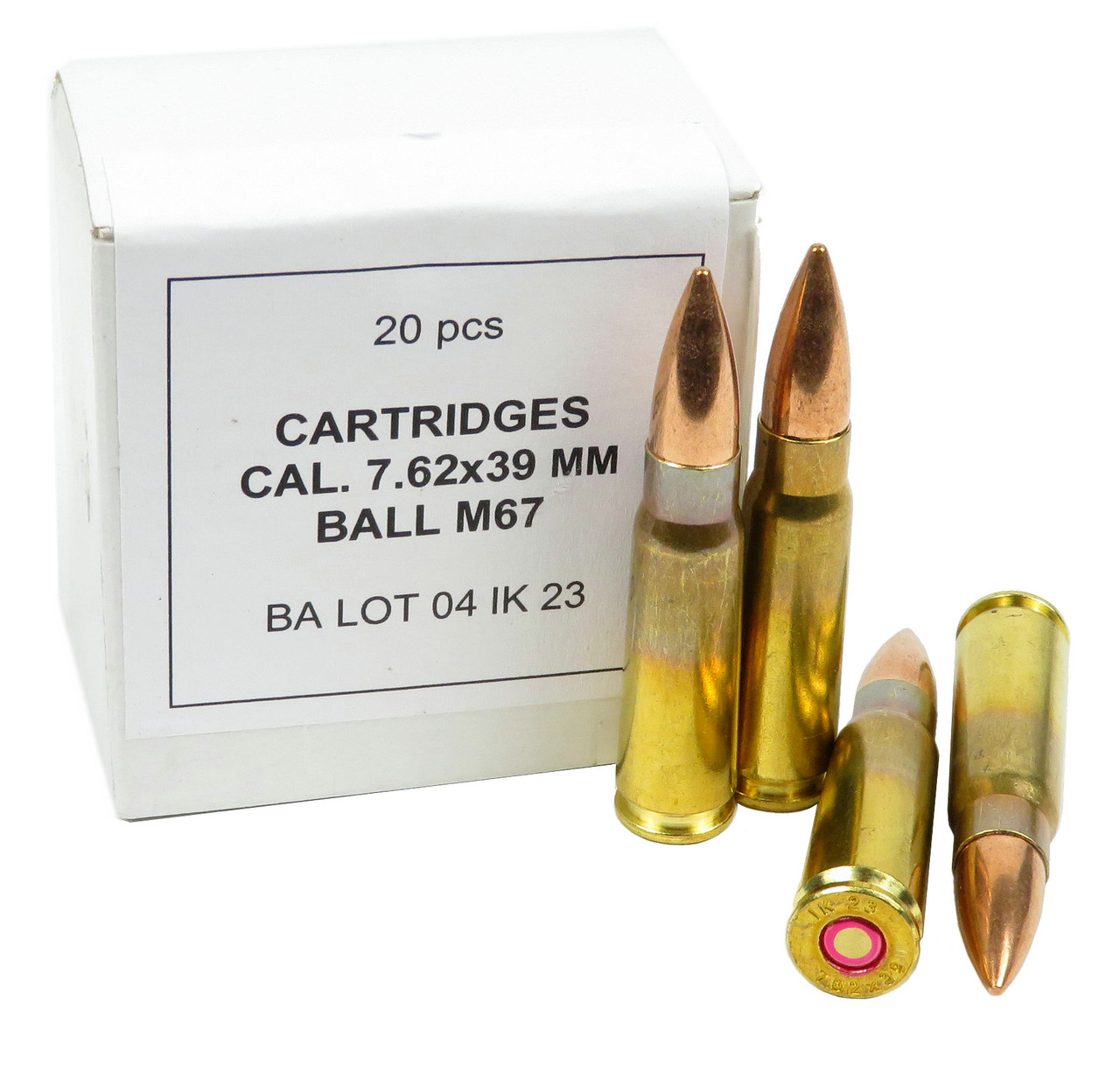 7.62x39 Ammo 123gr FMJ Igman 20 Round Box - AmmunitionStore.com