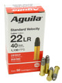 22LR Ammo 40gr Solid Aguila Standard Velocity (1B220332) 50 Round Box