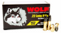 22LR Ammo Wolf Performance 40gr Match Extra 500 Round Box