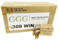 .308 Win. Ammo 147gr FMJ GGG 600 Round Case