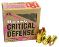 9mm 9x19 Ammo 100gr FTX Hornady Critical Defense Lite (90240) 25 Round Box