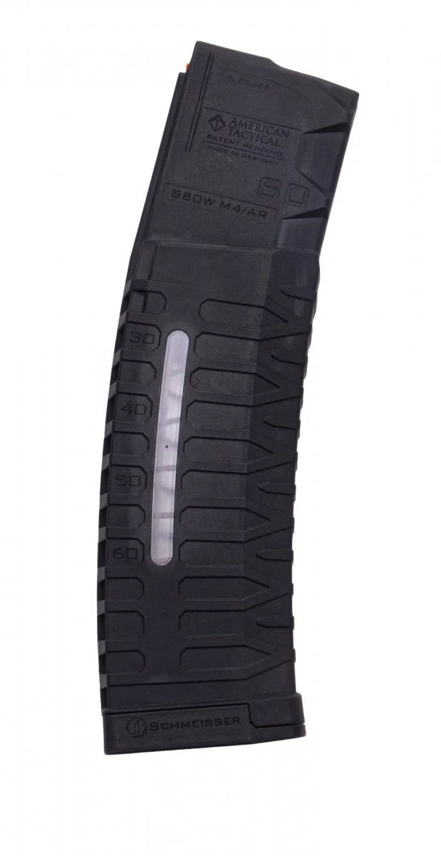 ATI Schmeisser S60 G2 MLE AR15 60 Round Magazine, Black, Window ...