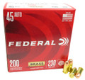45 ACP Ammo 230gr FMJ Federal Champion (WM52332) 200 Round Box