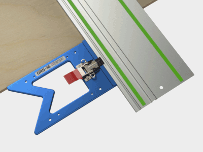 The GRS-16 family is the easiest, fastest and most accurate way to square your guide rail.
