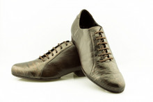 Online Tango Shoes - 2x4 al pie Almagro - Negro y Croco Bronce (fully leather)