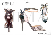 Online Tango Shoes - Cervila - Zebra (fully leather)