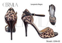 Online Tango Shoes - Cervila - Leopardo Negro (fully leather)