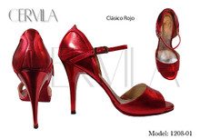 Online Tango Shoes - Cervila - Clasico Rojo (fully leather)