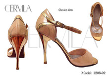 Online Tango Shoes - Cervila - Clasico Oro (Gold) (fully leather)