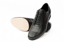 Online Tango Shoes - 2x4 al pie Villa Urquiza Flex Lagarto Negro