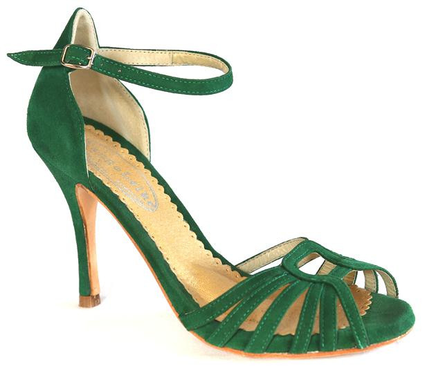 Women's Argentine Tango Shoes: Emerald 