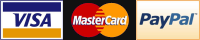 Payment by Visa, Mastercard and PayPal