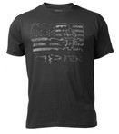 Kryptek Flag T-Shirt Black Front