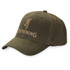 Browning Dura-Wax Cap Corporate Logo Solid Olive Front