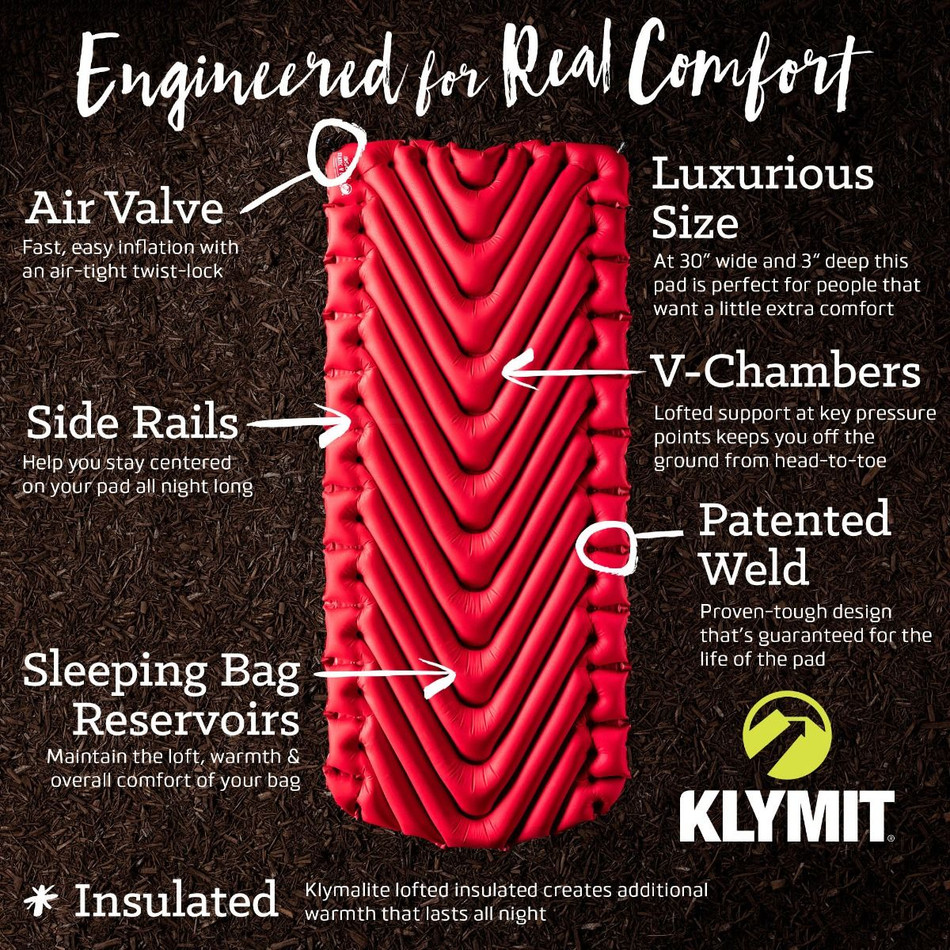 Klymit Insulated Static V Luxe Sleeping Pad