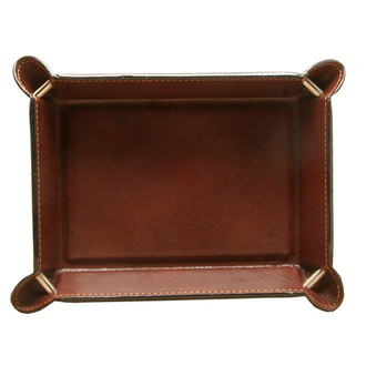 Ultimo Piccolo Leather Travel Tray PI601702 Cognac Inside