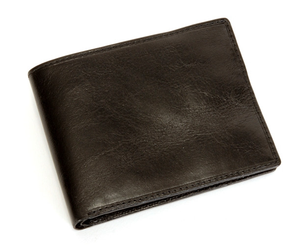 Leather Mens Jacket Wallet Tony Perotti Italian Leather Black TP-1817 