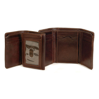 Traditional Tri-Fold with I.D. Window PI418601 Brown