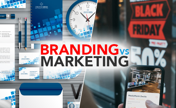 relationship between branding and marketing, emphasizing branding vs marketing