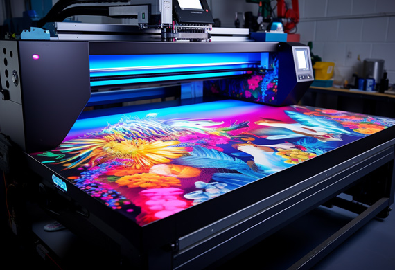 LED UV printer printing variable data