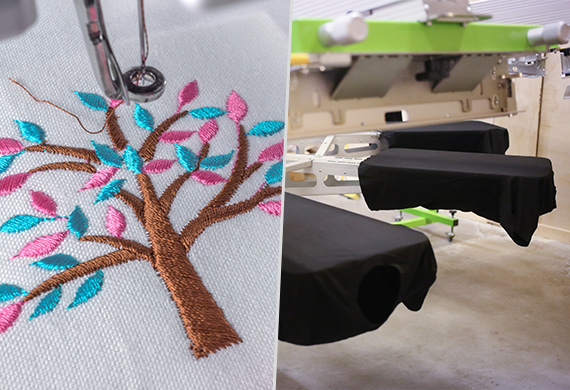 production time of embroidery and screen printing
