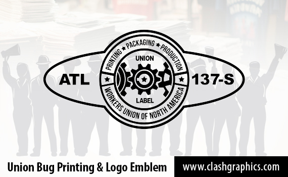 union bug logo for printing and manufacturing