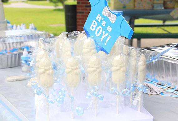 diy baby boy shower table decorations