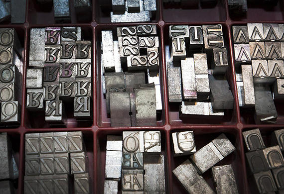 Printing types like letterpress can be used by modern creators