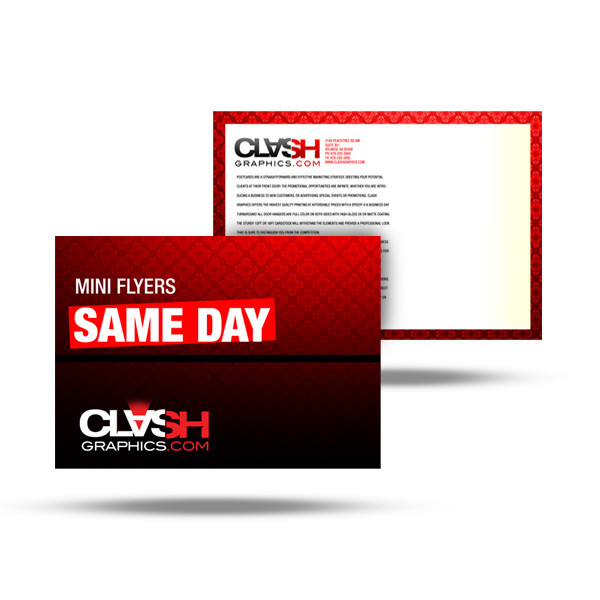 mini flyer 3x5 2x8 3 8x3 8 same day graphics printing services