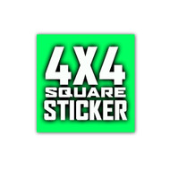 4 X 4 Sticker