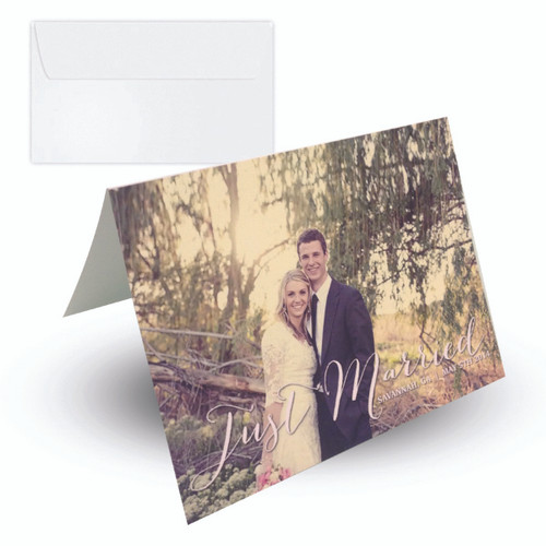 Greeting Card Printing, this is printed on our 14 point thick uncoated card stock. Similar to the back of a postcard. Matte dull finish. Quantities 250 and up are printed offset and quantities under 250 are printed digital on our Indigo 7500