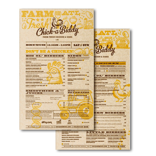 Kraft deals paper menu