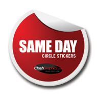 Same Day Circle Stickers