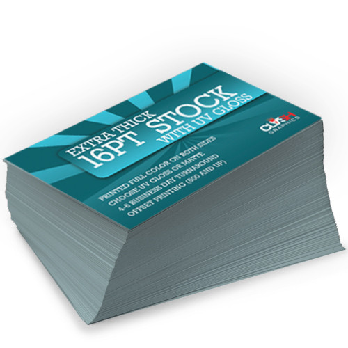 Business Card Extra Thick 16pt Stock Clash Graphics