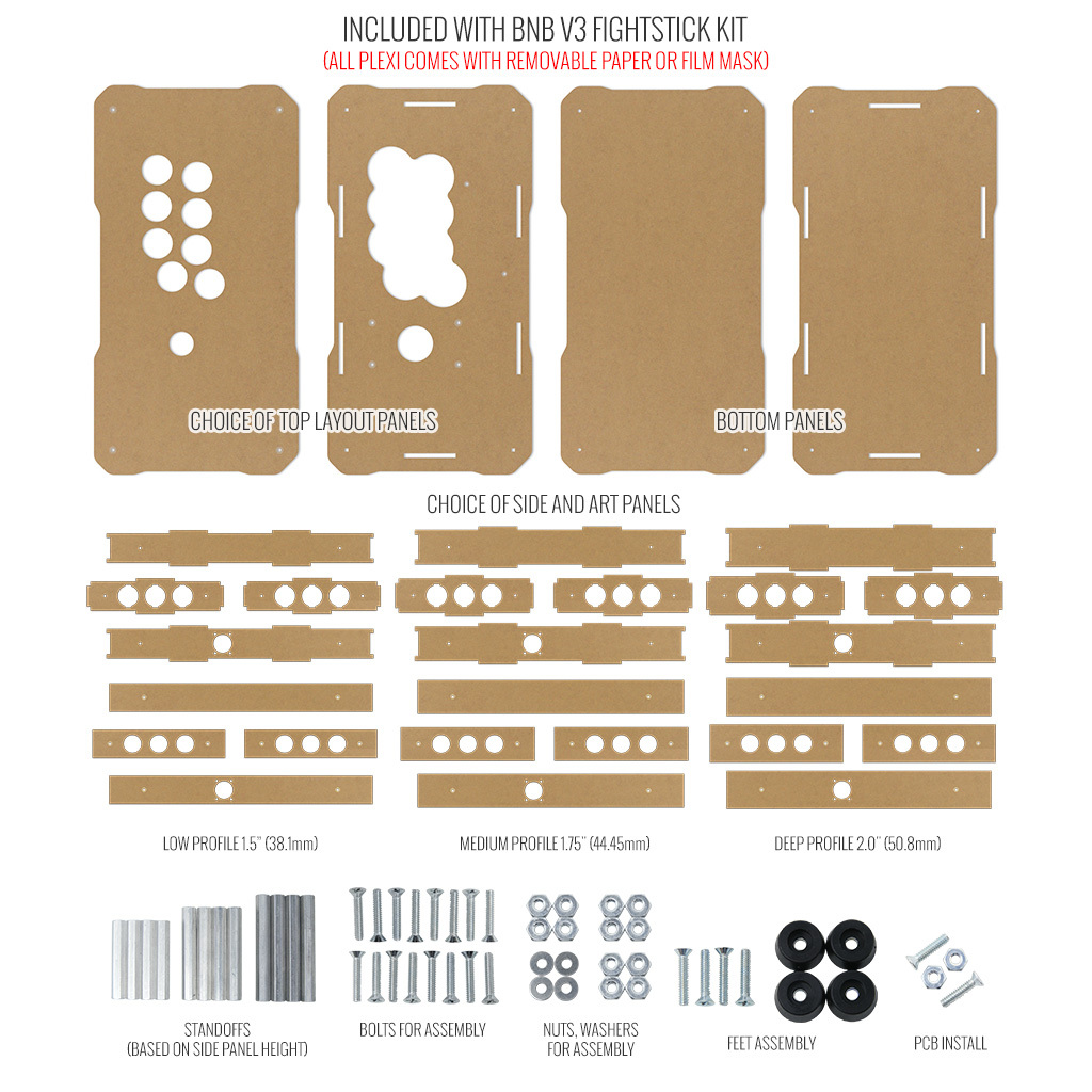 BNB Gen 3: Parts Included with Clear Kit