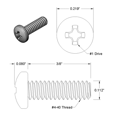 SPDT screw dimensions and specifications