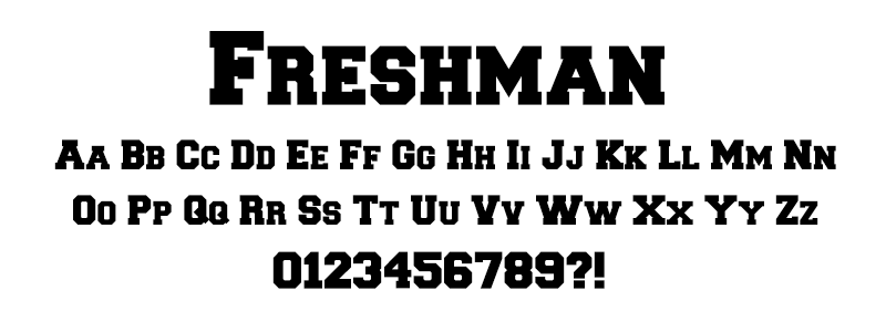 Serif: Freshman Font