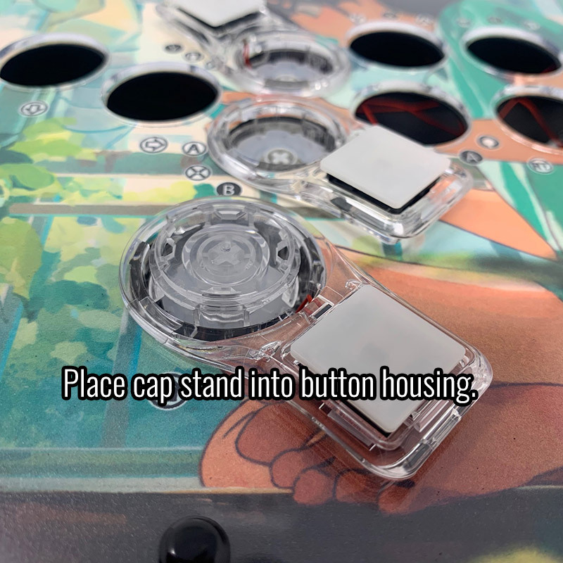 Install Step: Place cap stand in COMBO button housing