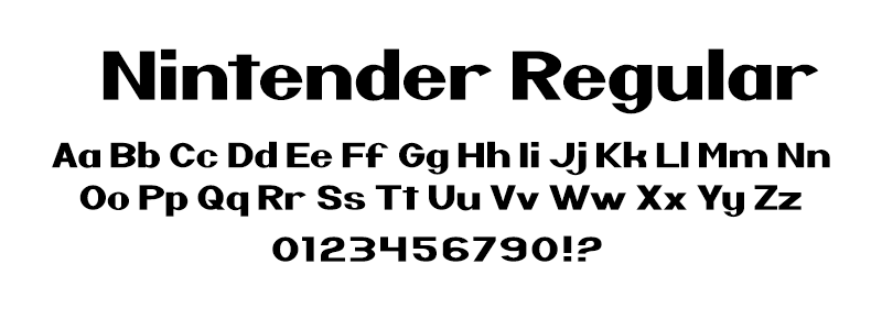 pop: Nintender Regular (Nintendo Logo) font