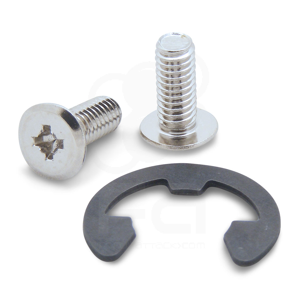 Replacement e-clip, screws included with LS-32 hollow shaft replacement