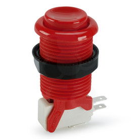 Suzo Happ Concave Long Stem Pushbutton - Red