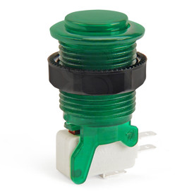 IL PSL-CV Convex Translucent Short Stem Pushbutton - Blue