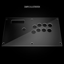 custom etch plexi cover for razer panthera focus attack