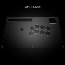 Blank Plexi Cover for Hori RAP 3 Tekken Series (Kai) - Focus Attack