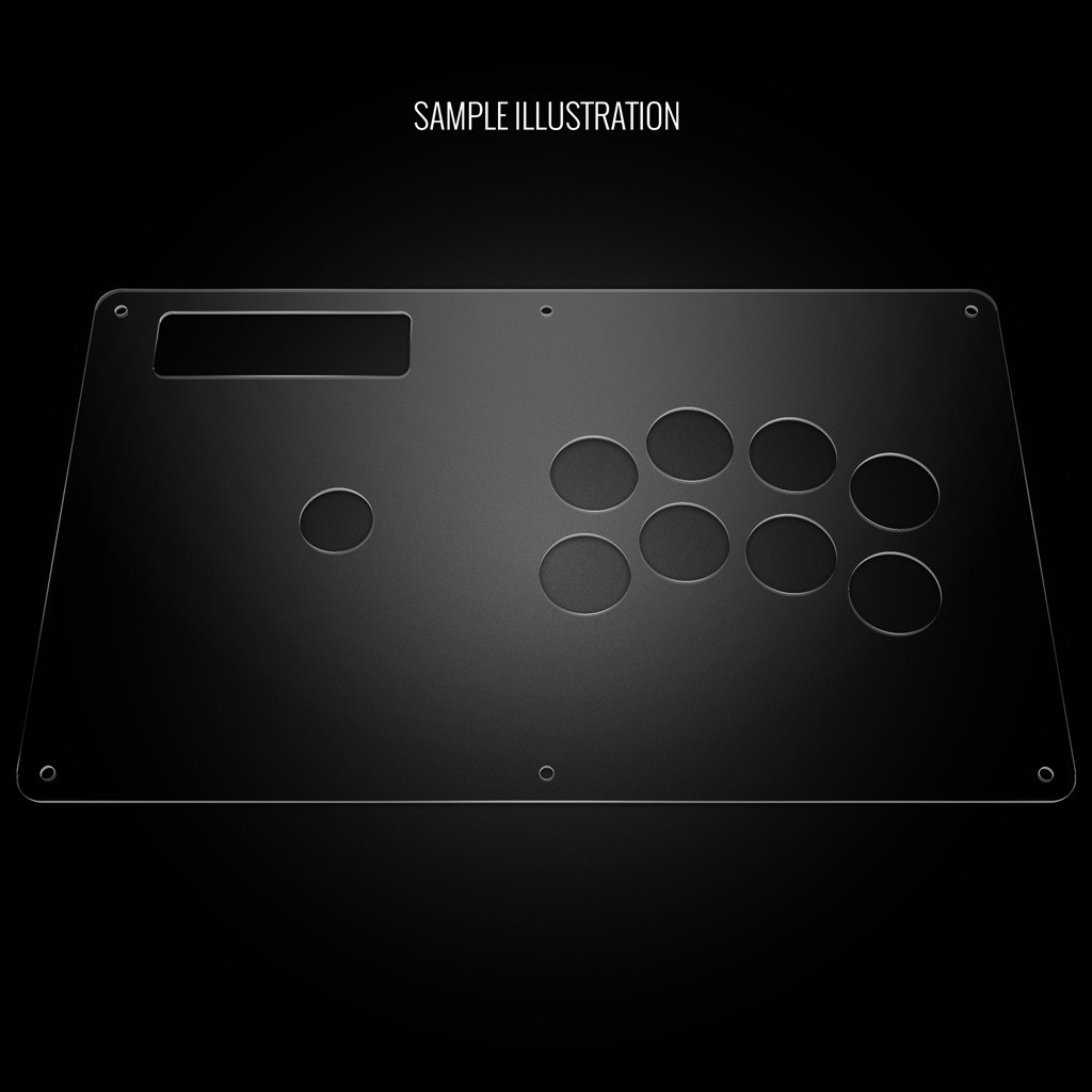 Blank Plexi Cover for MadCatz Soul Calibur V SOUL Edition Regular