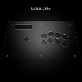 Blank Plexi Cover for MadCatz Soul Calibur V SOUL Edition Full