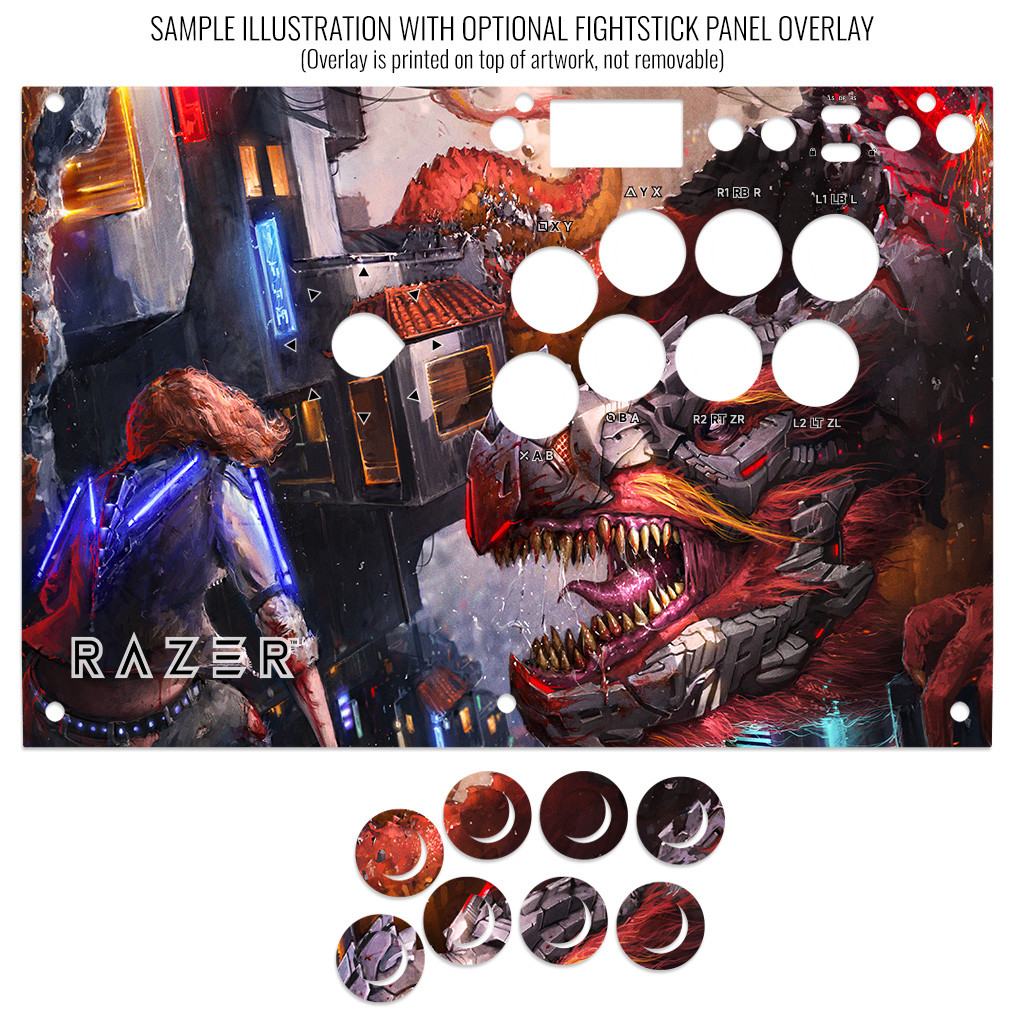 Artwork Print and Cut for Razer Panthera EVO - Focus Attack