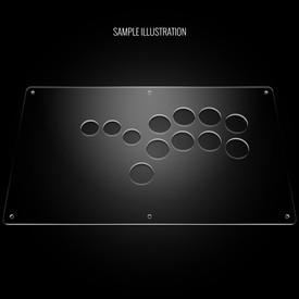 Blank Plexi Cover for AllFightSticks 14
