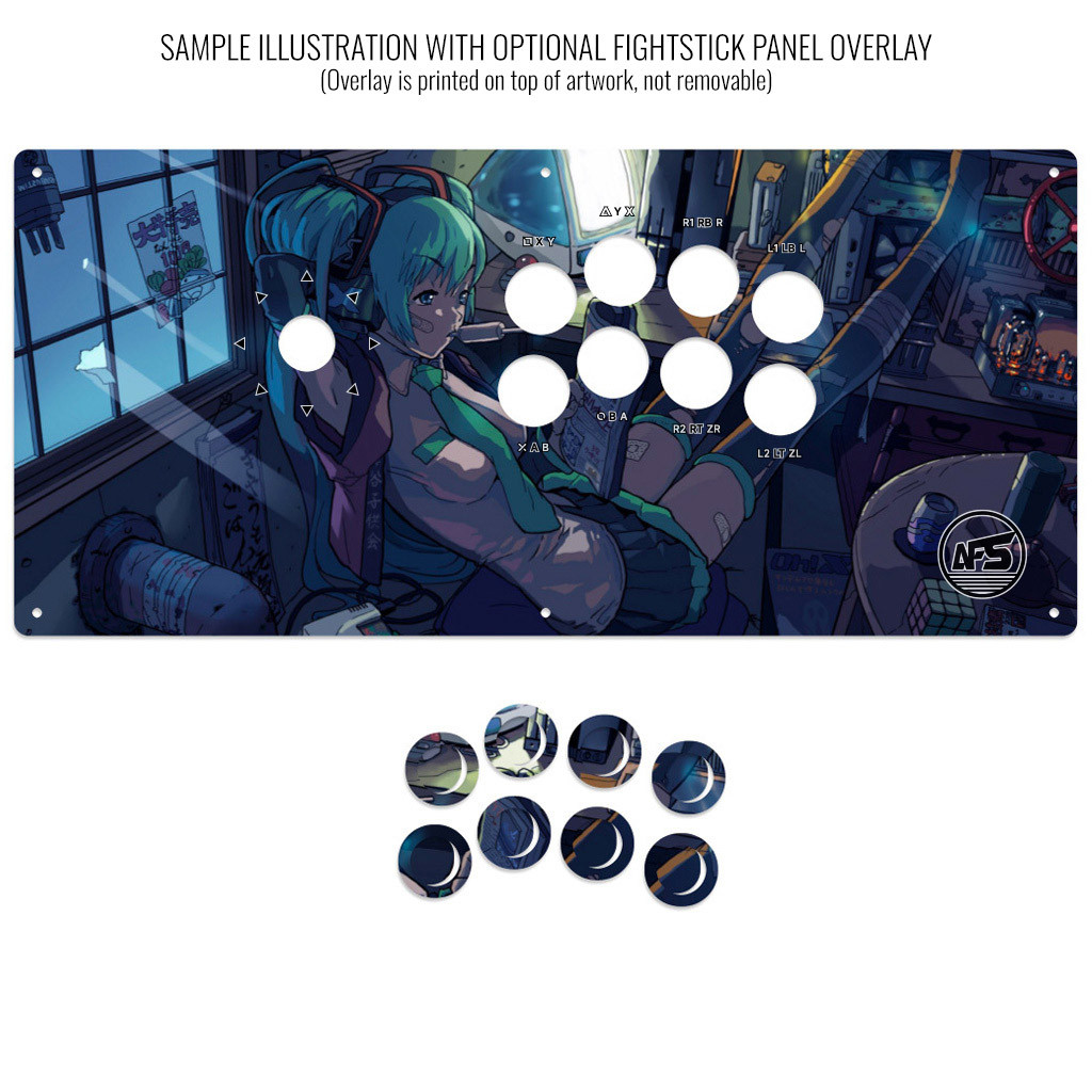 Artwork Print and Cut for AllFightSticks 18